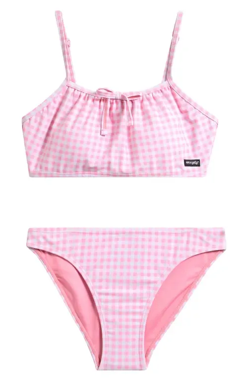 Emma Gingham Two-Piece Swimsuit by Ava & Yelly