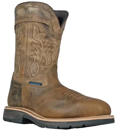 HOSS Brisbee Distressed Composite Toe Work Boot by Hoss Boot Company