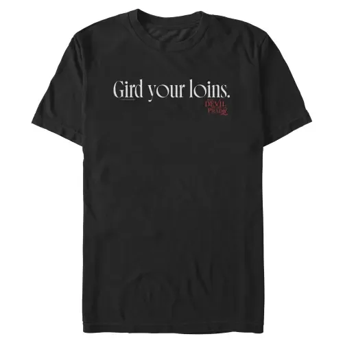 Gird Your Loins Logo Short Sleeve Graphic T-Shirt by The Devil Wears Prada 2