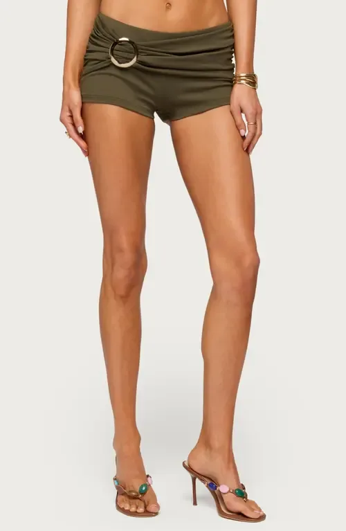 Carine Metal Ring Micro Shorts by EDIKTED