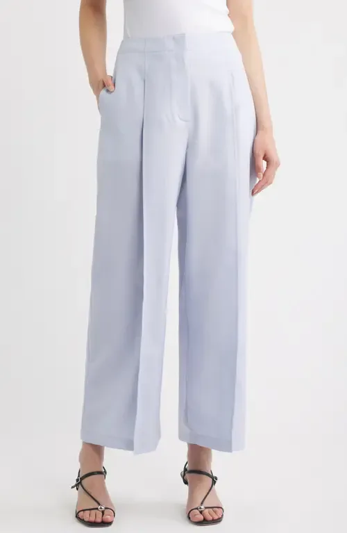 Pleated High Waist Wide Leg Pants by Theory