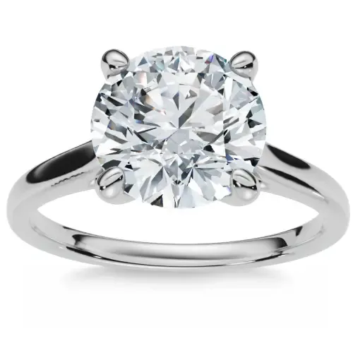 Certified 2Ct Solitaire Diamond Cathedral Engagement Ring Gold Lab Grown by Bliss Diamond