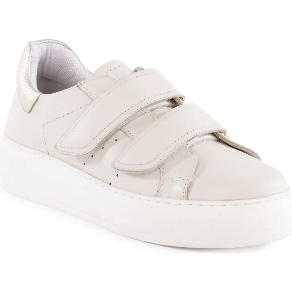 Trading Places Platform Sneaker in Off White Leather by Seychelles