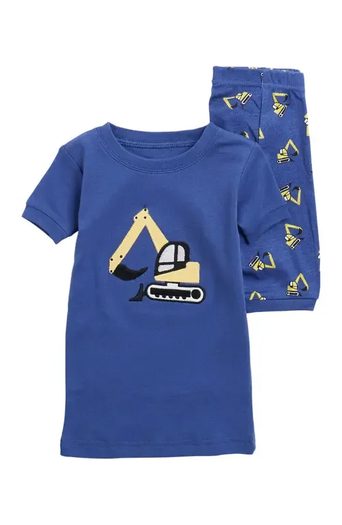 Cotton Two-Piece Short Printed Pajamas, Vehicles & Adventure by Leveret