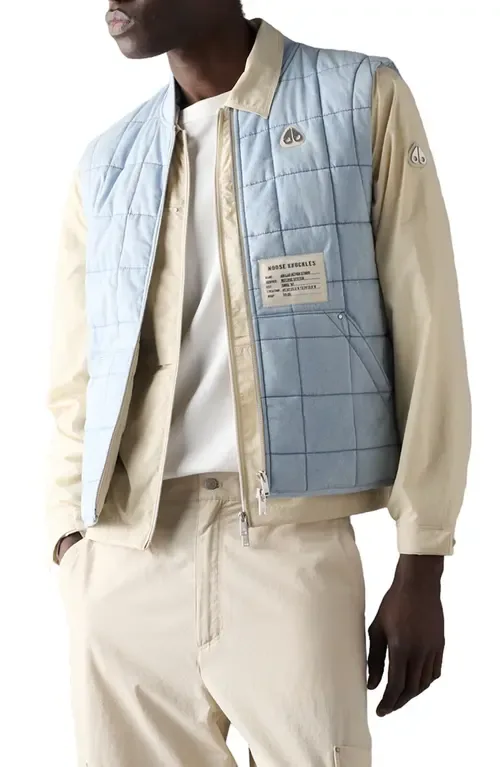 Down Denim Liner Vest by Moose Knuckles