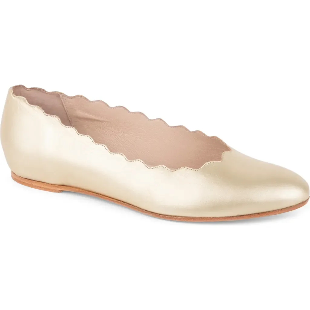 Palm Beach Scalloped Ballet Flat by patricia green
