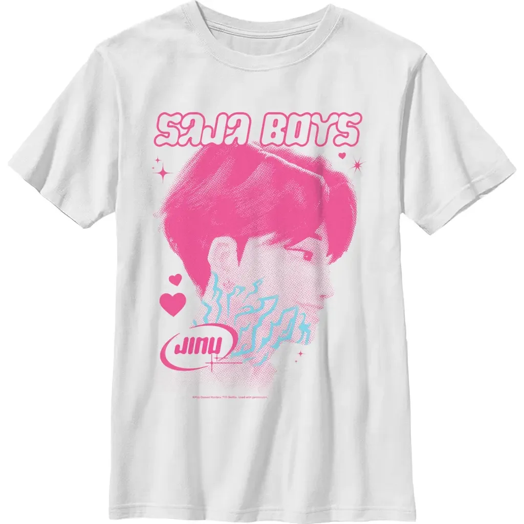 Jinu Saja Profile Graphic Short Sleeve T-Shirt by KPop Demon Hunters