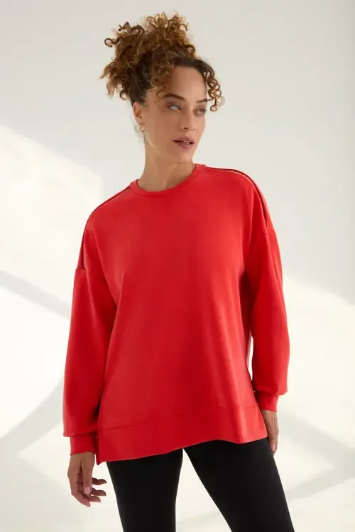The Cupro Oversized Crew Sweatshirt by KADA