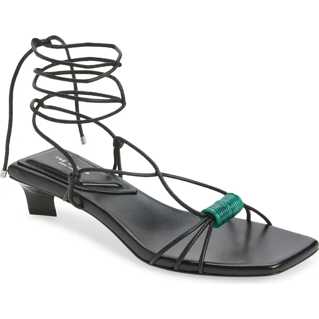 Liv Ankle Wrap Kitten Heel Sandal by rag & bone