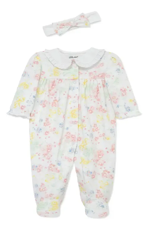 Garden Floral Footie & Headband Set by Little Me