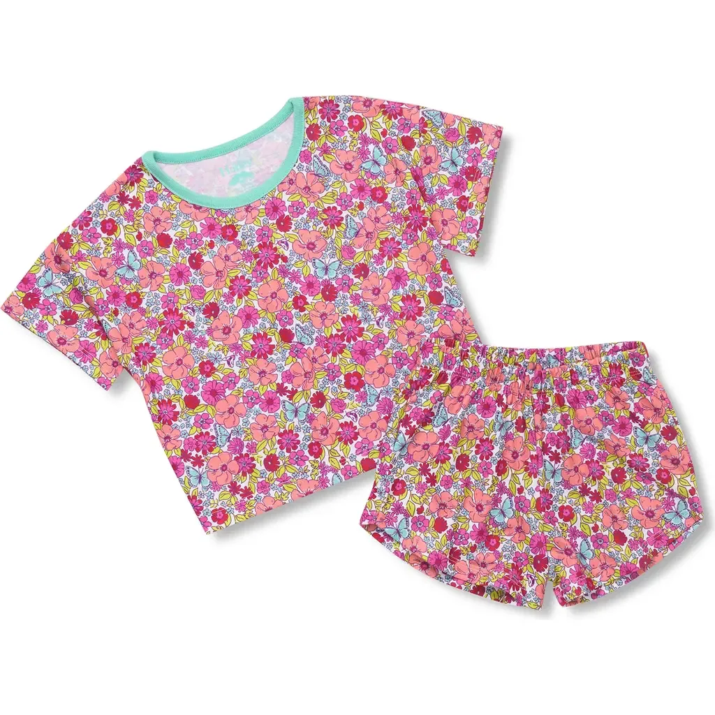 Groovy Flowers Two-Piece Short Pajamas by Hatley