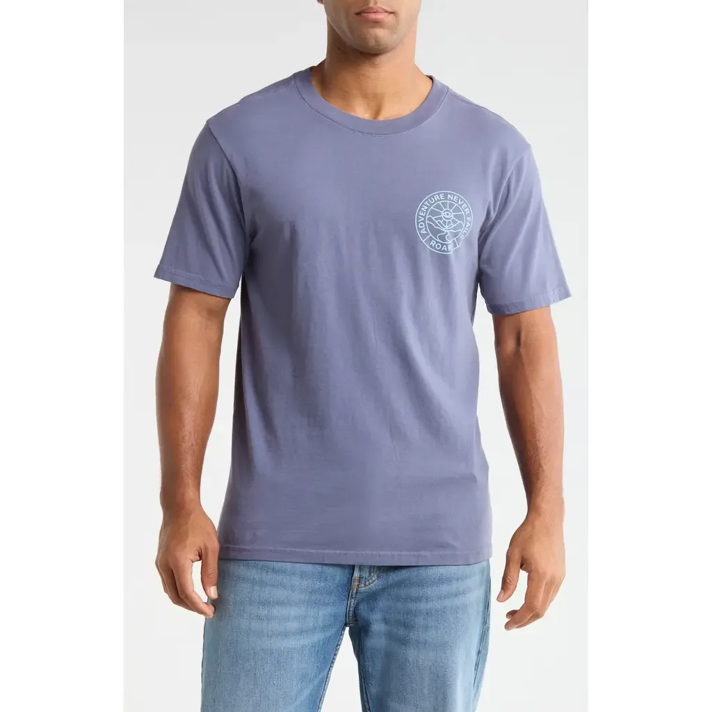 Division Cotton Graphic T-Shirt by Roark