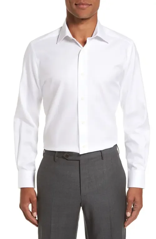 Trim Fit Royal Oxford Dress Shirt by David Donahue