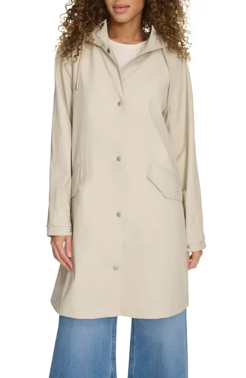Water Resistant Hooded Long Rain Jacket by levi's