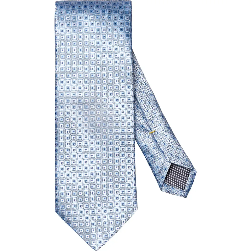 Geometric Silk Jacquard Tie by Eton