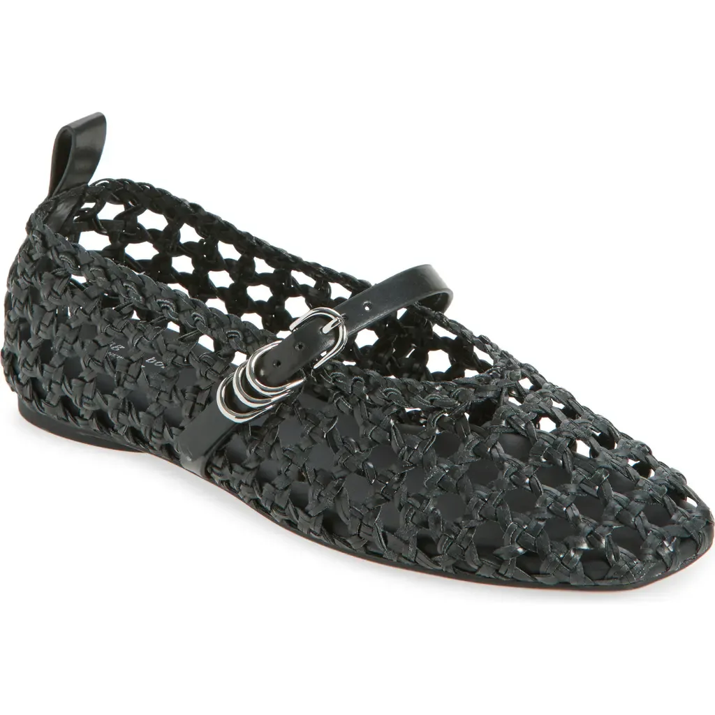 Spire Woven Mary Jane Flat by rag & bone