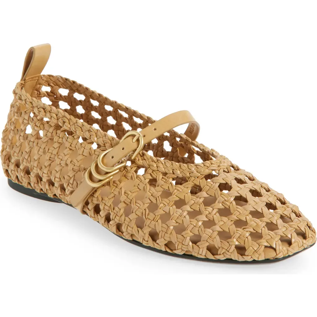 Spire Woven Mary Jane Flat