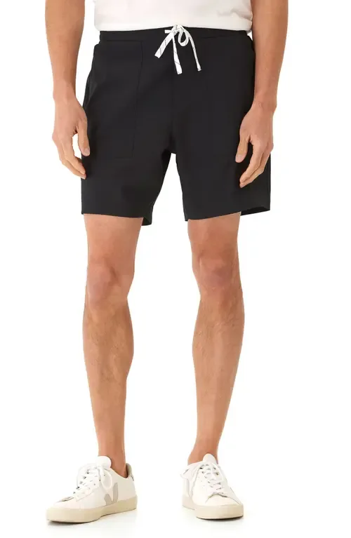 Essential Flat Front Stretch Drawstring Shorts by Threads 4 Thought