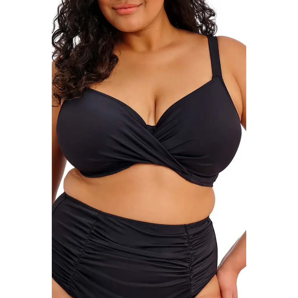 Plain Sailing Underwire Twist Front Bikini Top by Elomi