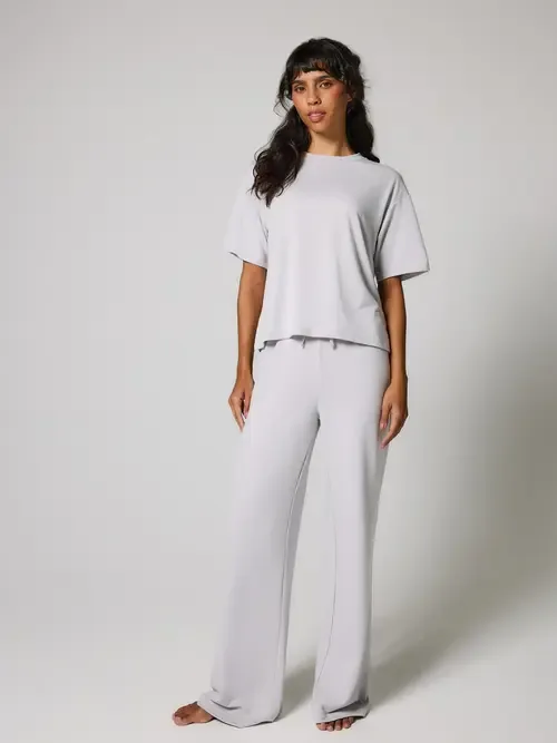 Soft Touch Wide Leg Lounge Set by LOVALL