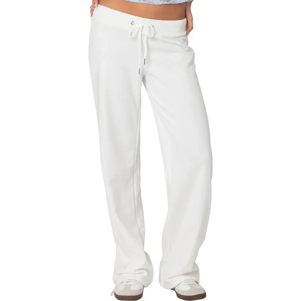Quinn Cotton Blend Straight Leg Sweatpants by EDIKTED