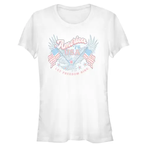 America 76 Let Freedom Ring Short Sleeve Graphic T-Shirt by Lost Gods