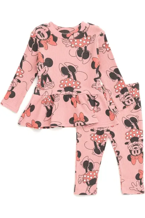 Mouse Ribbed Long Sleeve Tee and Pants Set by Disney