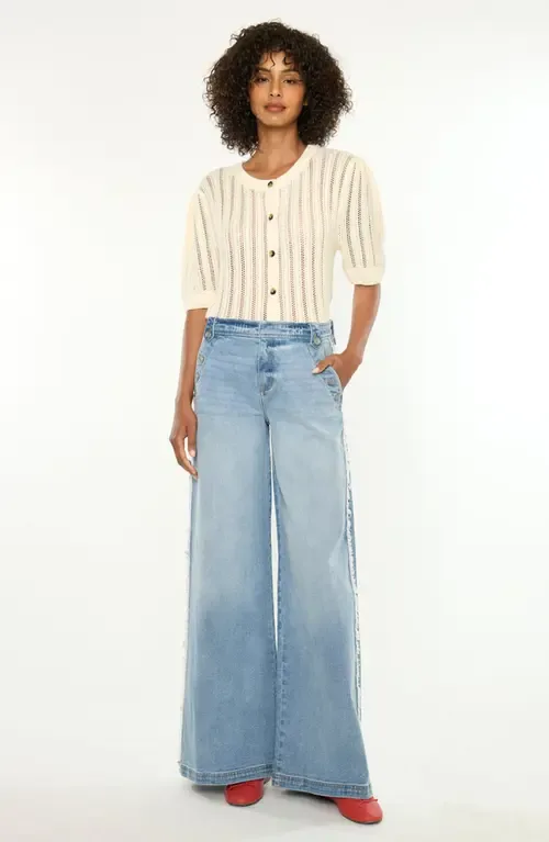 Kennedy High Rise Super Wide Jeans by KanCan
