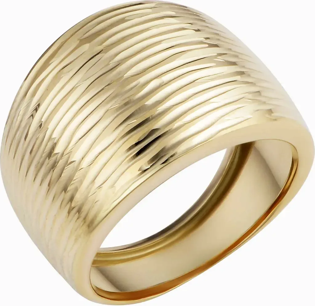 14K Yellow Gold Dinner Party Ring by Oradina