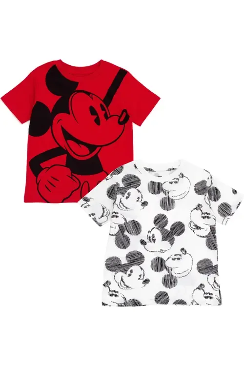 Mouse 2-Pack Short Sleeve T-Shirts by Disney