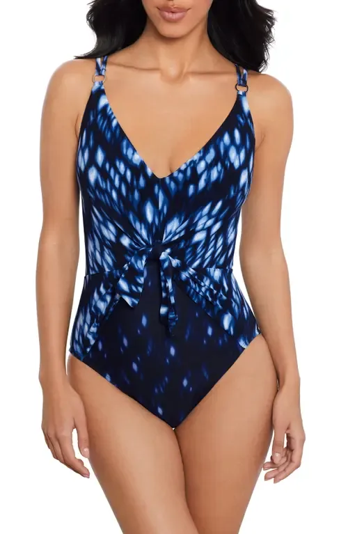 Indio Saki Tie Front One-Piece Swimsuit by Magicsuit®