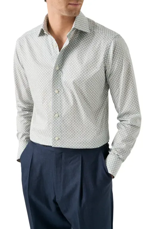 Contemporary Fit Signature Twill Button-Up Shirt