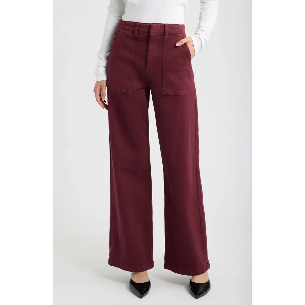 Nicole Stretch Cotton Wide Leg Pants by Pistola
