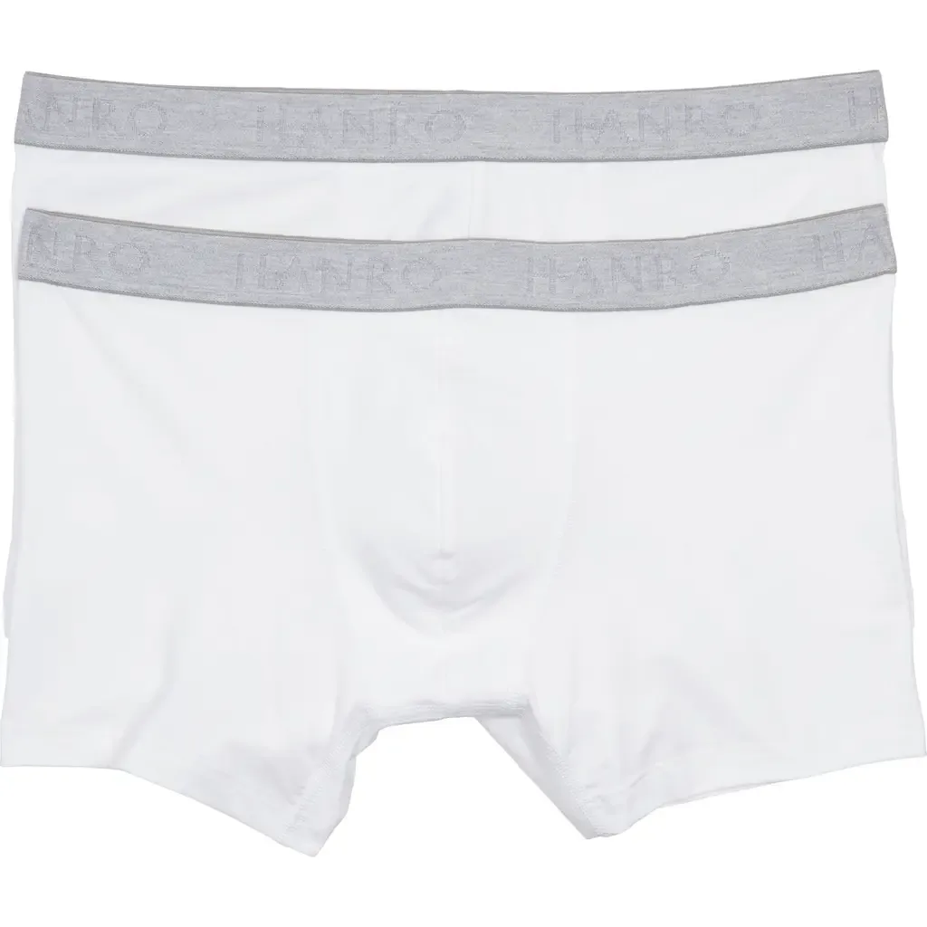 Cotton Essentials 2-Pack Cotton Boxer Briefs by HANRO