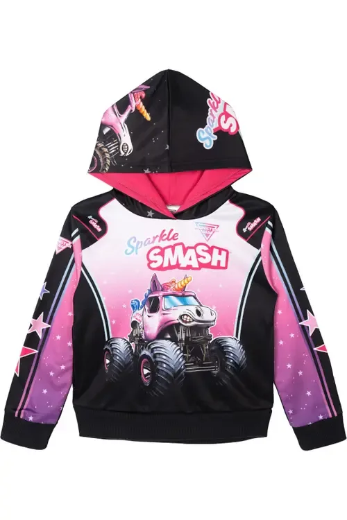 Sublimated Fleece Hooded Sweatshirt by Monster Jam