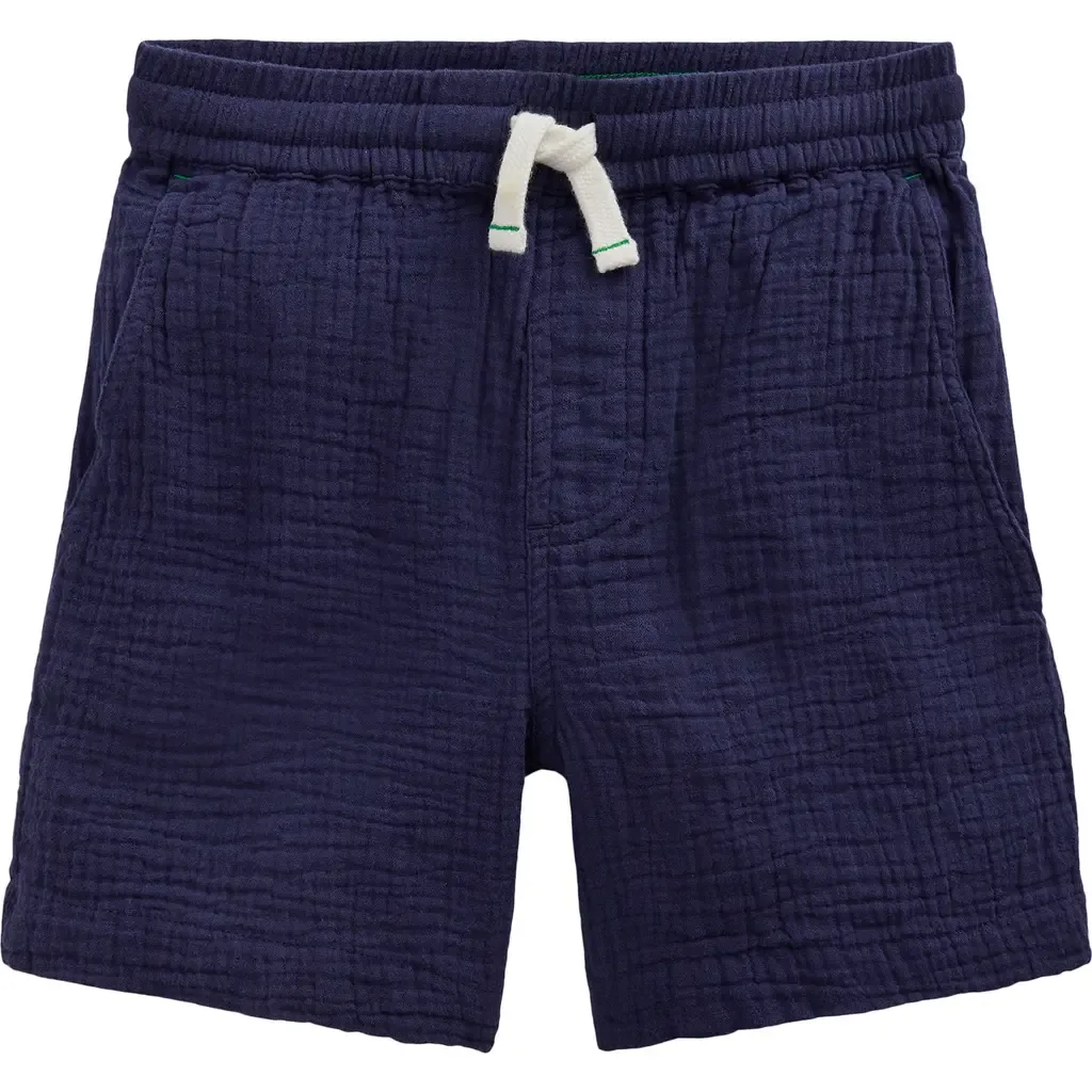 Double Cloth Drawstring Shorts by Mini Boden