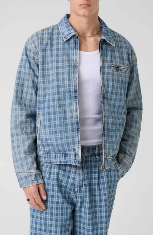 Lasered Plaid Detroit Jacket by GUESS