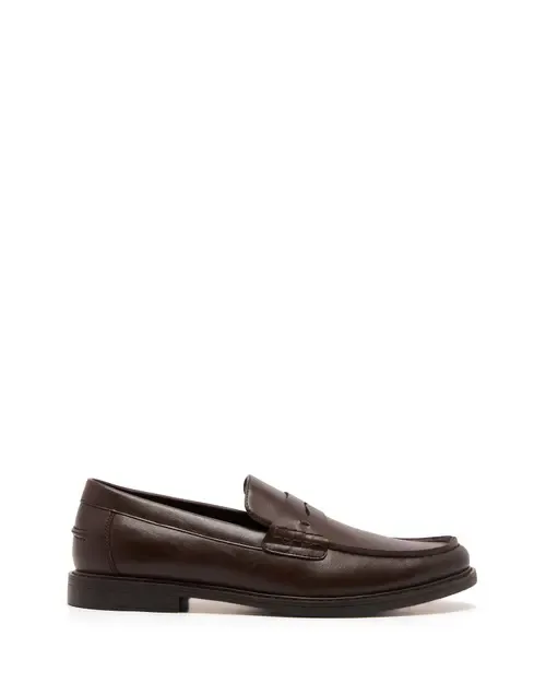 HUTCH Moc Toe Stitching Penny Loafer by Uncut