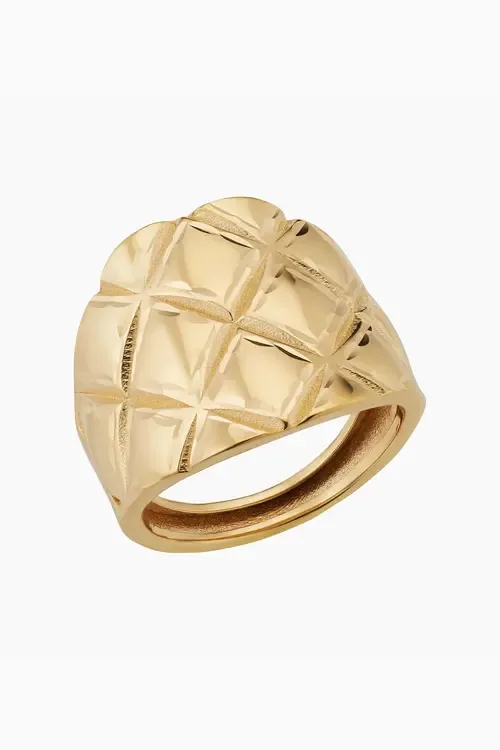 14K Gold Diamondback Ring by Oradina