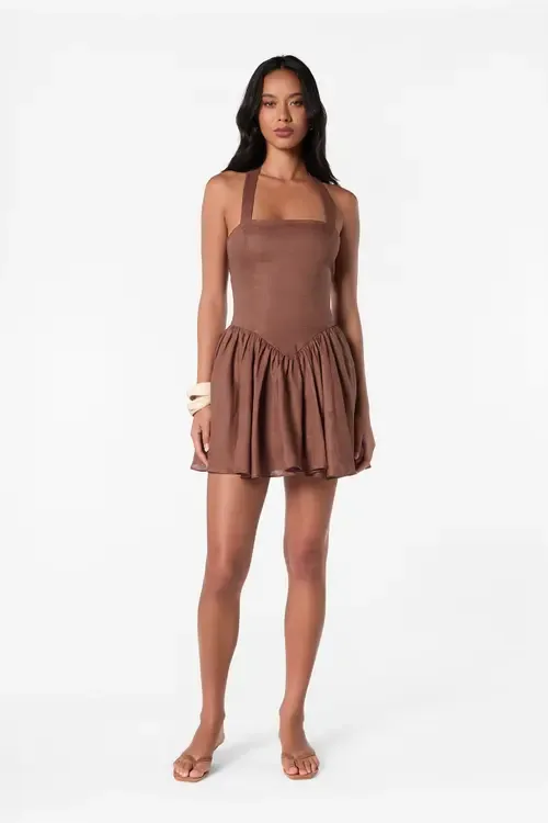 Amalie Linen Dress by NICHOLAS