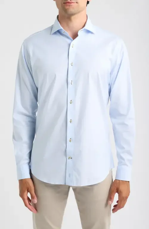Stretch Twill Solid Long Sleeve Button Up Shirt by johnnie-O