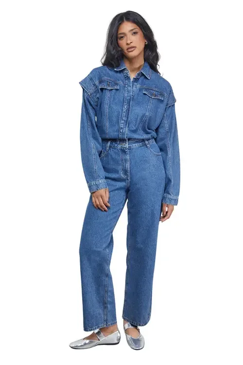 Tony Denim Jumpsuit by Warehouse