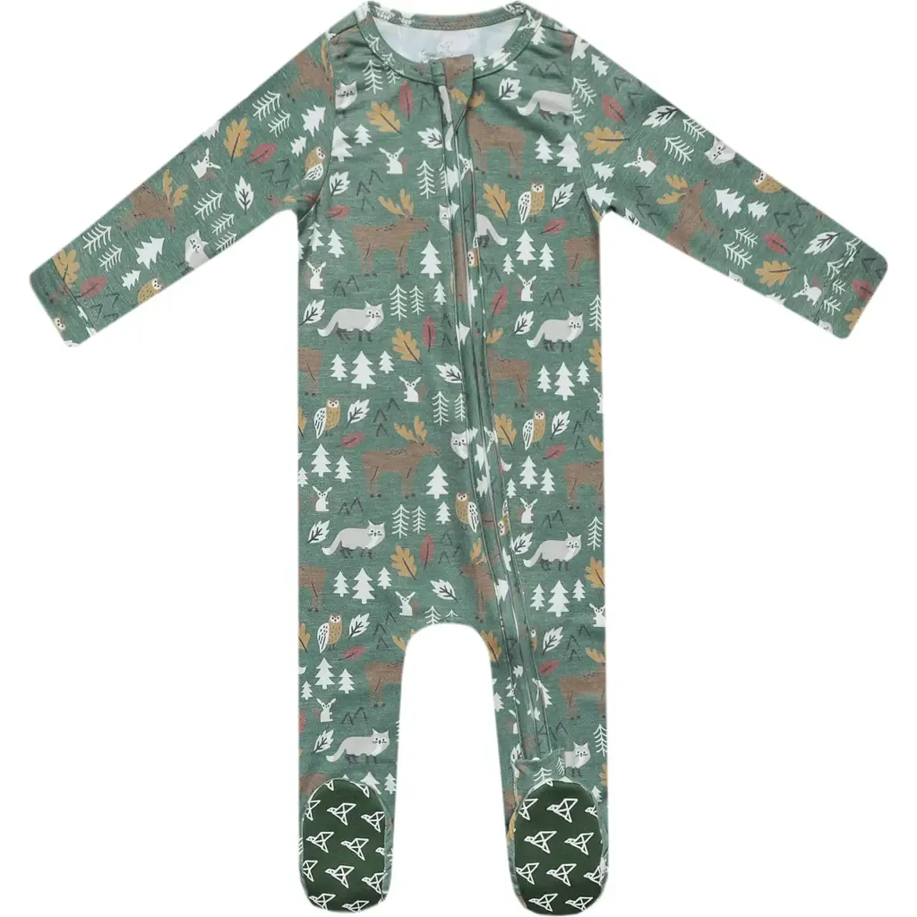 Zip-Up Footie Pajamas by Copper Pearl