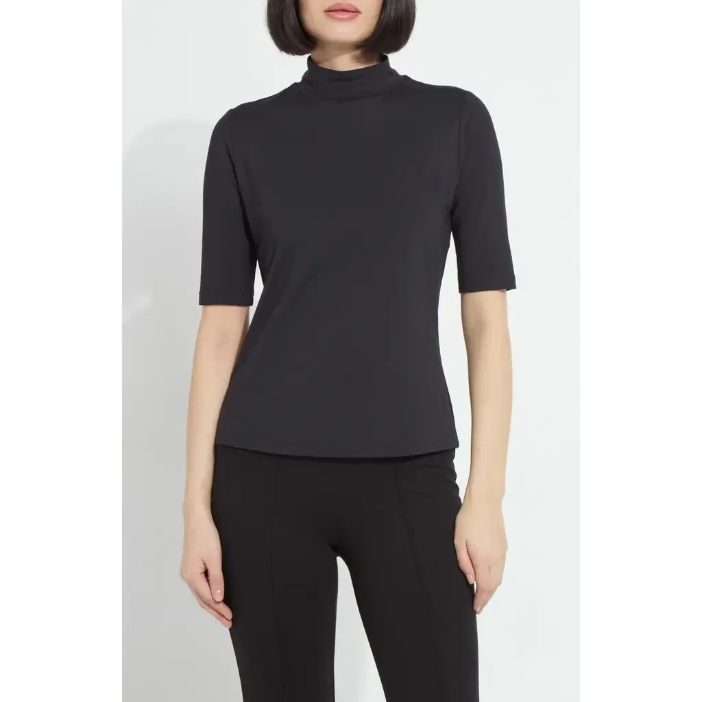 Clara Mock Neck Top by Lysse