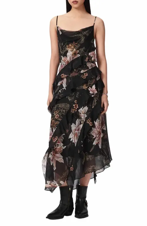 Ruth Floral Print Slipdress by AllSaints