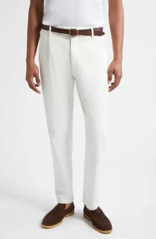 Cotton Stretch Twill Tapered Pants by Eleventy
