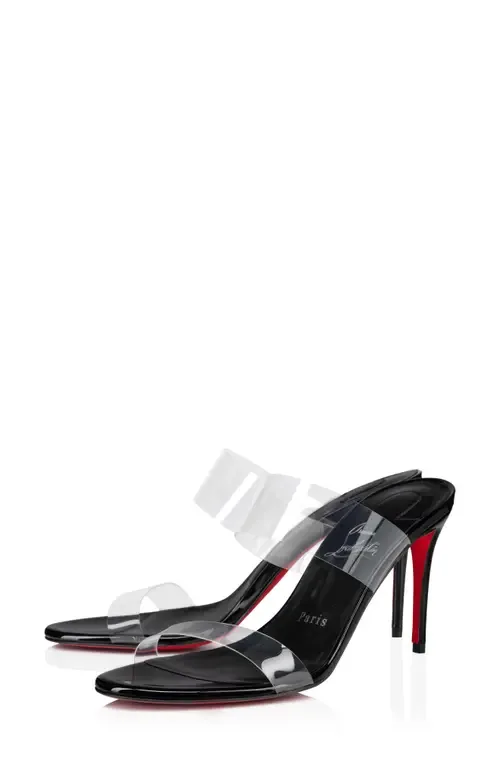 Just Nothing Clear Strap Slide Sandal by Christian Louboutin
