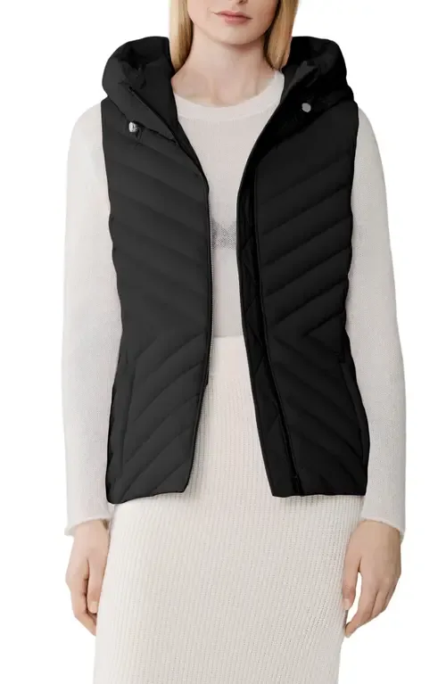Estelle Water Resistant 700 Fill Power Hooded Down Vest by Soia & Kyo