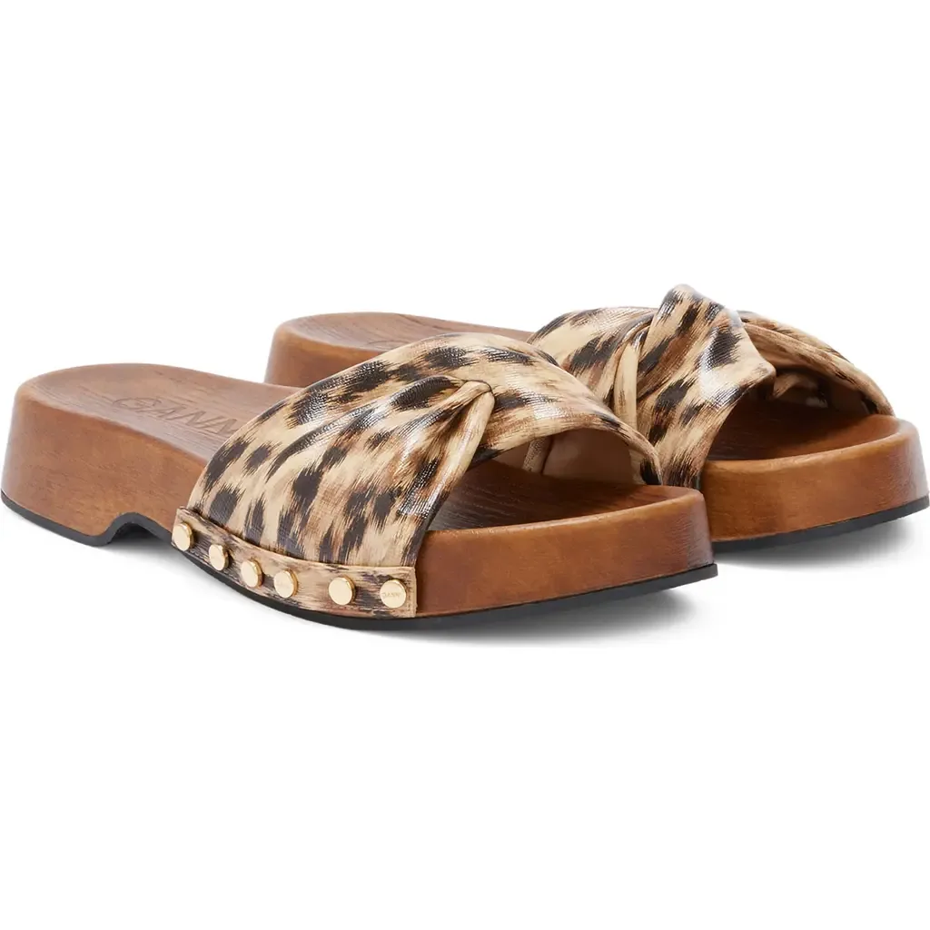 Tia Fairy Platform Slide Sandal by Ganni