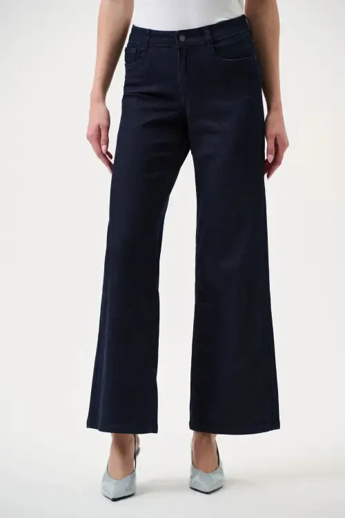 Goldie Classic Wide-Leg Stretch Jeans by Joseph Ribkoff